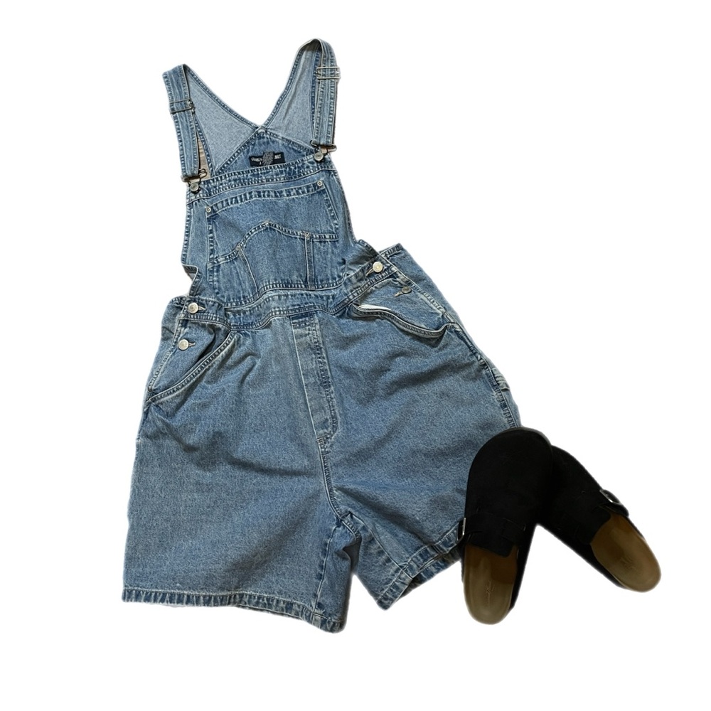 vtg gloria vanderbilt shortall overalls shorts size XL